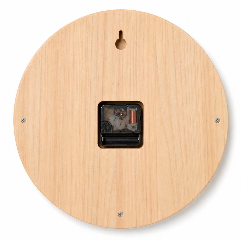 Horloge Murale Bois Originale 30 cm Silencieuse — Aiguilles Branche