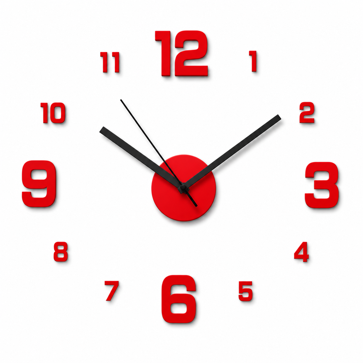 Horloge Murale 40 cm Silencieuse Sans Cadre — 4 Modèles