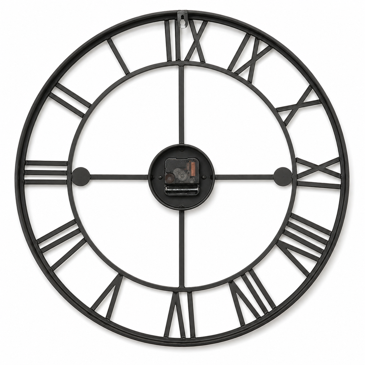 Horloge Murale Métal Vintage 40cm et 60cm Silencieuse 2 Modèles