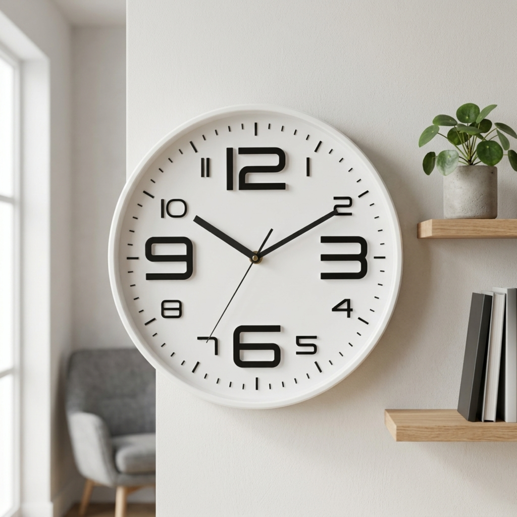 Horloge Murale Moderne Silencieuse 30 cm — 6 Coloris