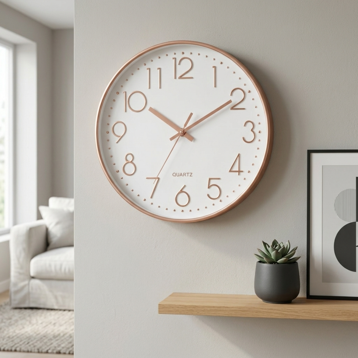 Horloge Murale Moderne Silencieuse 20 cm — 5 Modèles