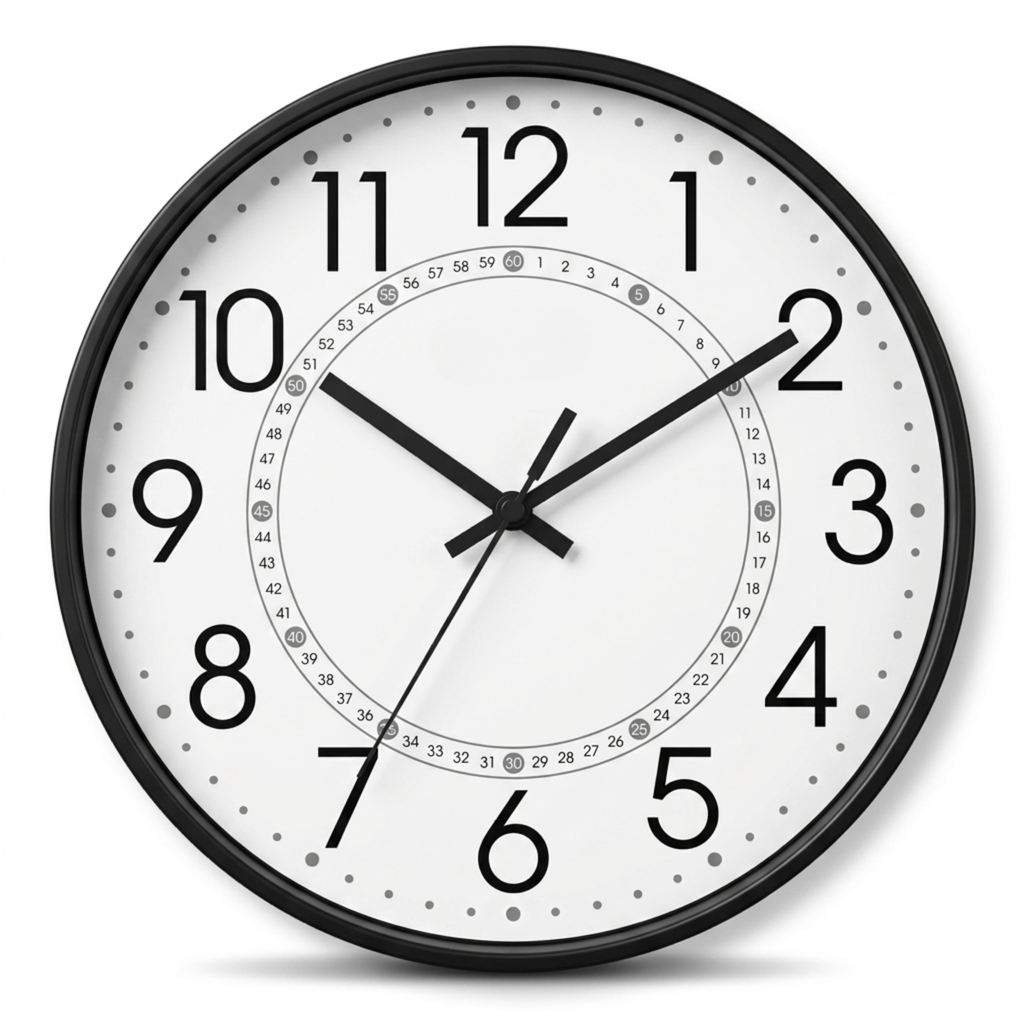 Horloge Murale 30–35 cm Minutes Apparentes — 8 Modèles