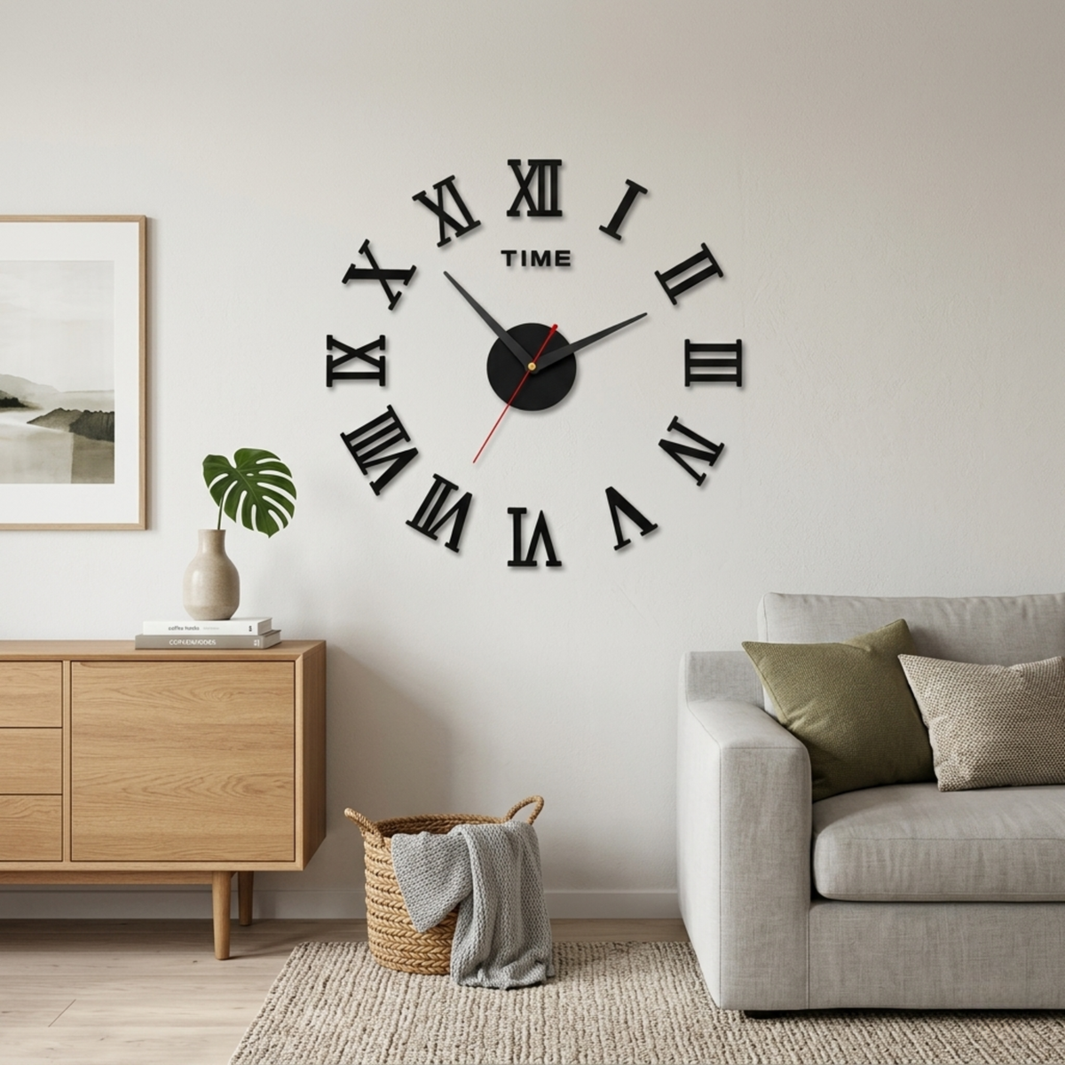 Horloge Murale Acrylique 40 cm Silencieuse — 3 Modèles