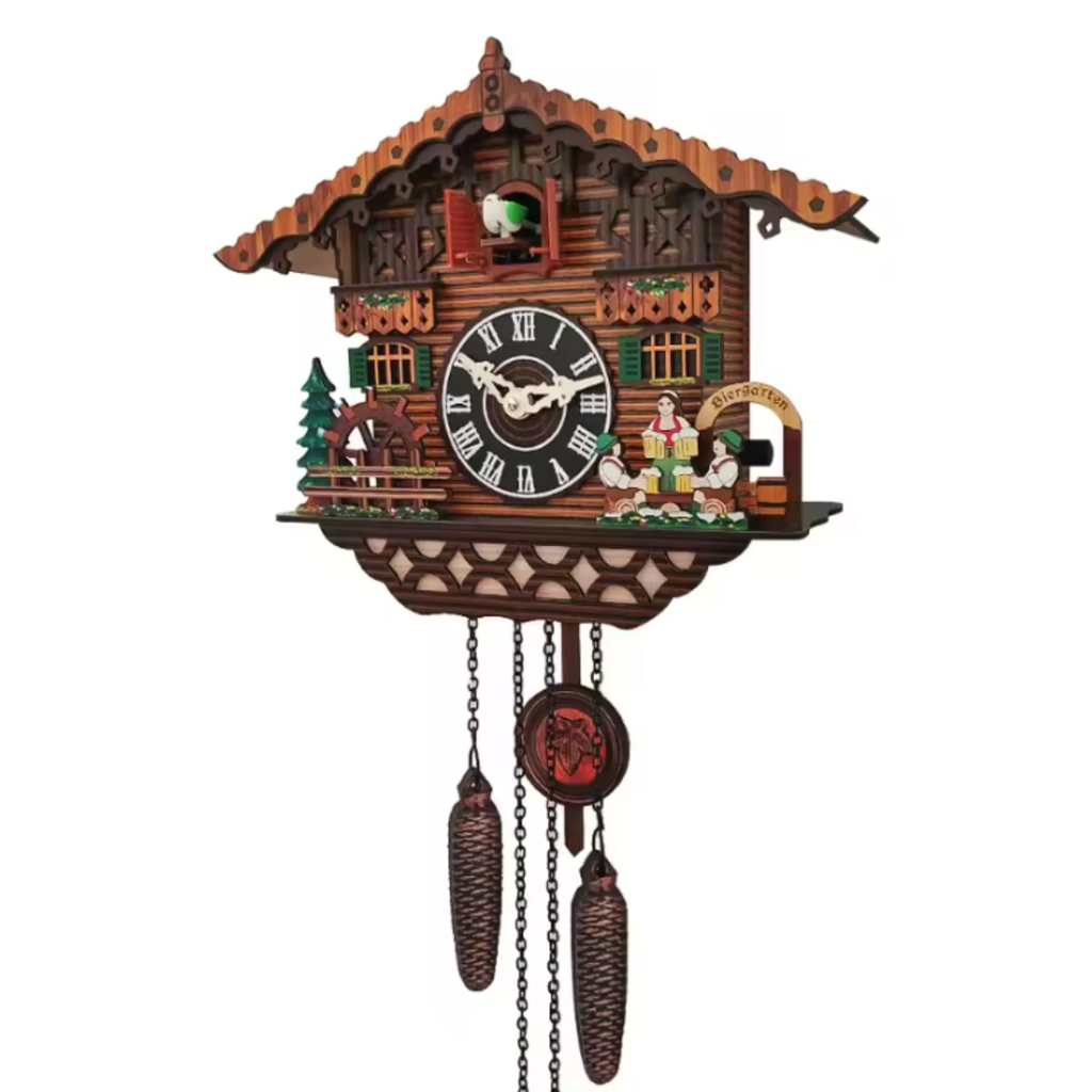 Horloge Murale Coucou Pendule Sonore — 2 Modèles