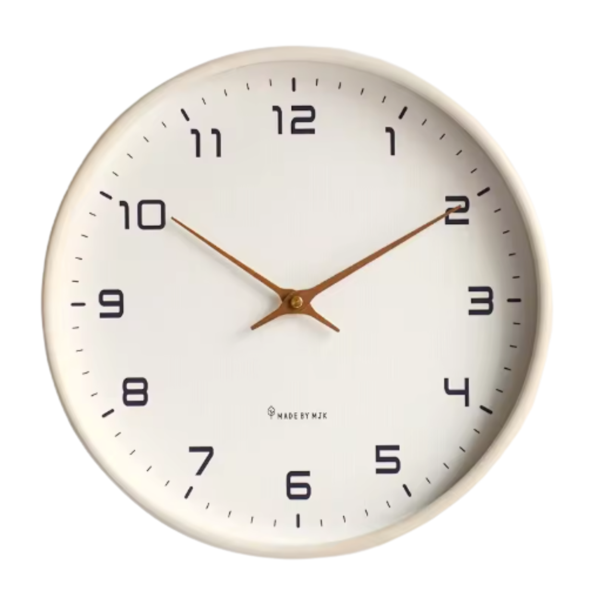 Horloge Murale Ronde Bois Nordique 30cm Mécanisme Silencieux 4 Modèles