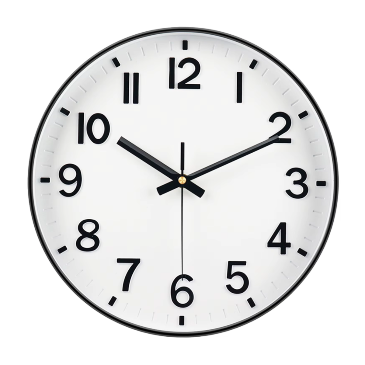 Horloge Murale Ronde Verre Trempé 20–30cm Silencieuse 9 Modèles
