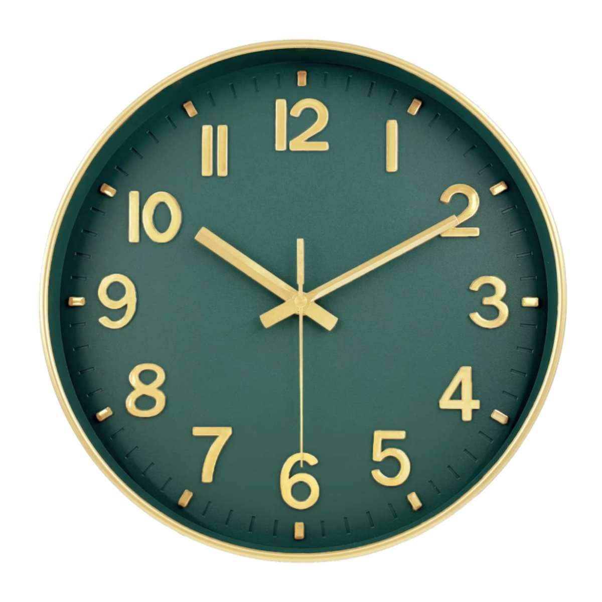Horloge Murale Ronde Verre Trempé 20–30cm Silencieuse 9 Modèles