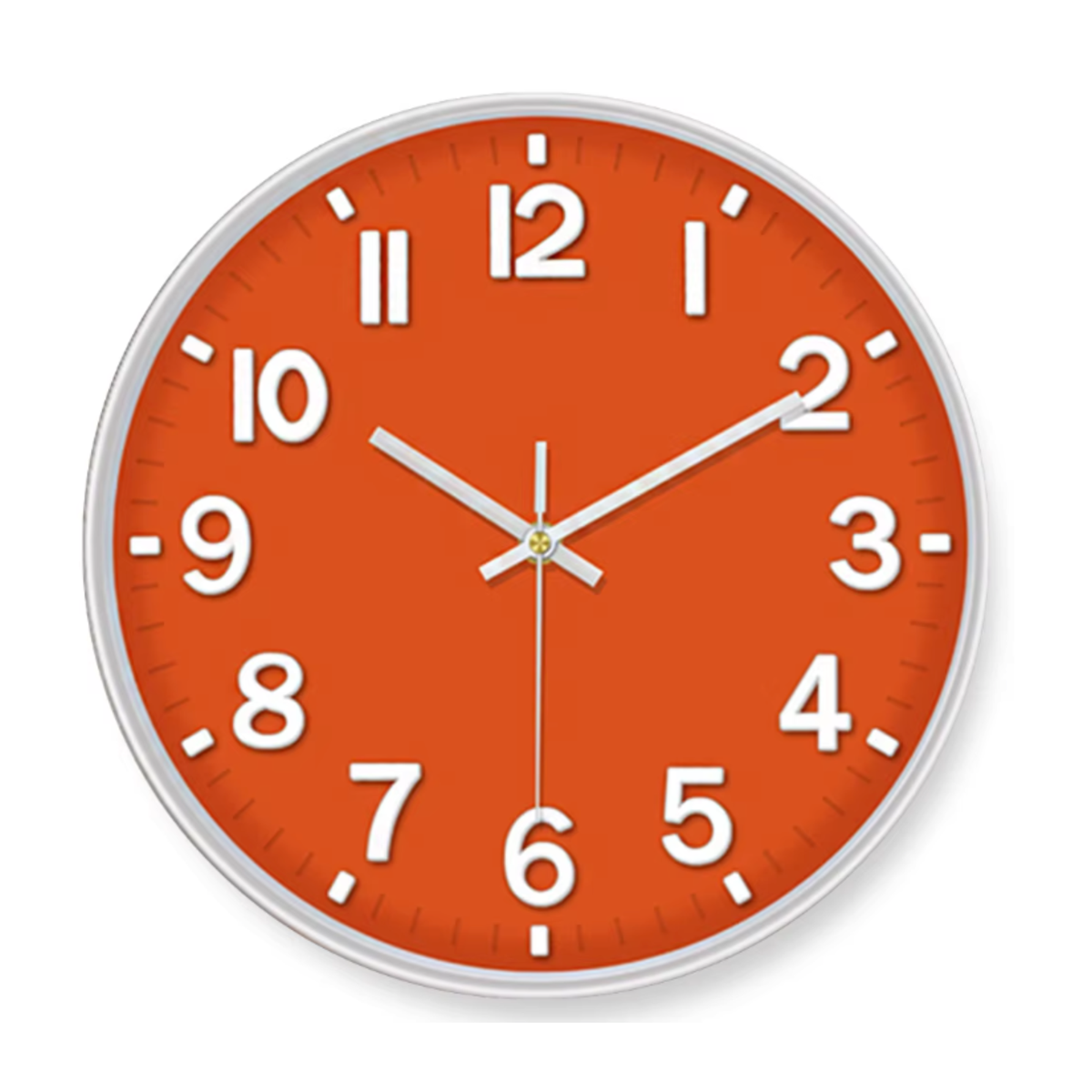 Horloge Murale Ronde Verre Trempé 20–30cm Silencieuse 9 Modèles
