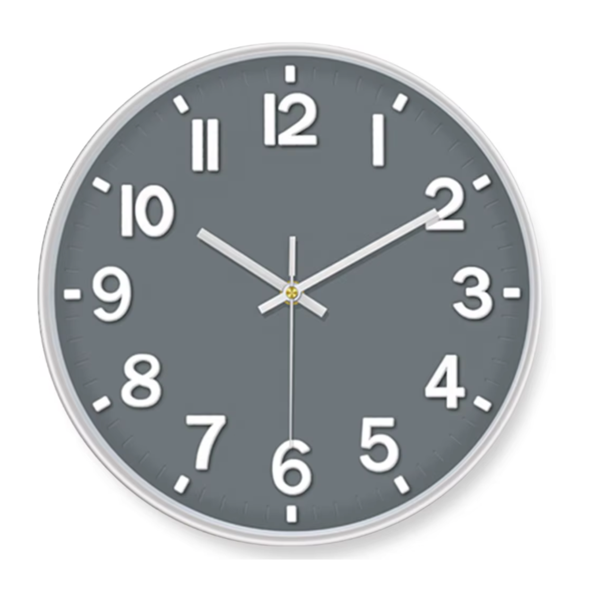 Horloge Murale Ronde Verre Trempé 20–30cm Silencieuse 9 Modèles