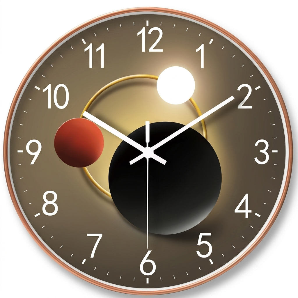 Horloge Murale Ronde Silencieuse 20 cm — 3 Modèles