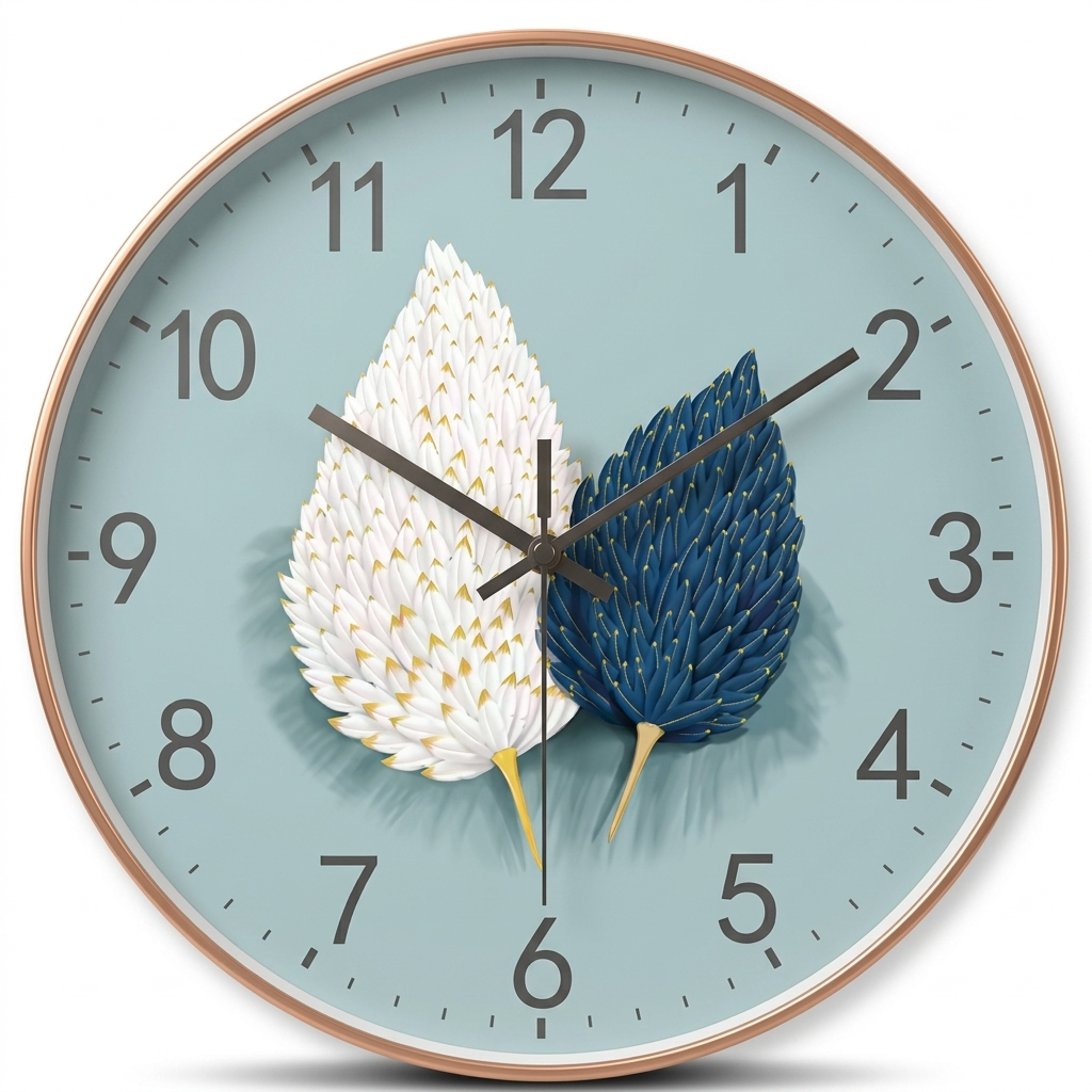 Horloge Murale Ronde Silencieuse 20 cm — 3 Modèles