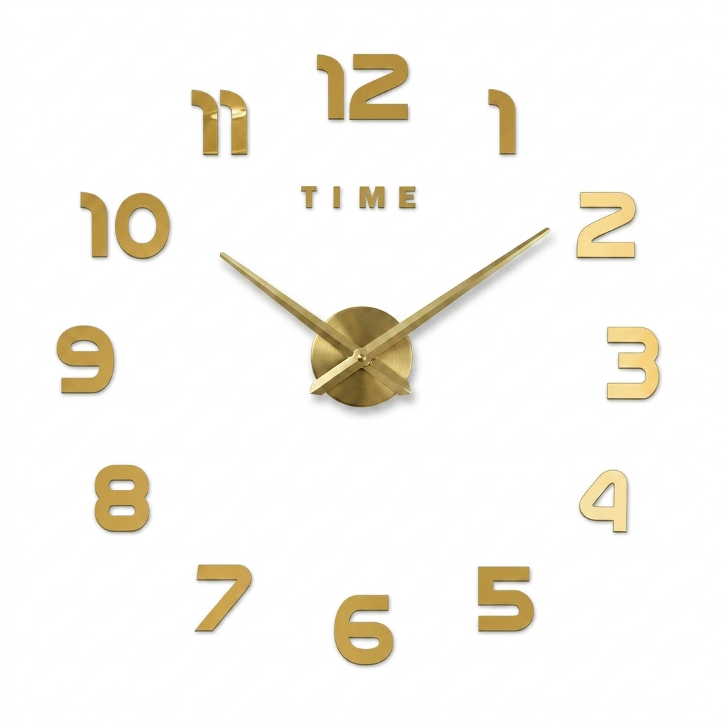 Horloge Murale Grand Format Acrylique Silencieuse 60–120cm 5 Modèles