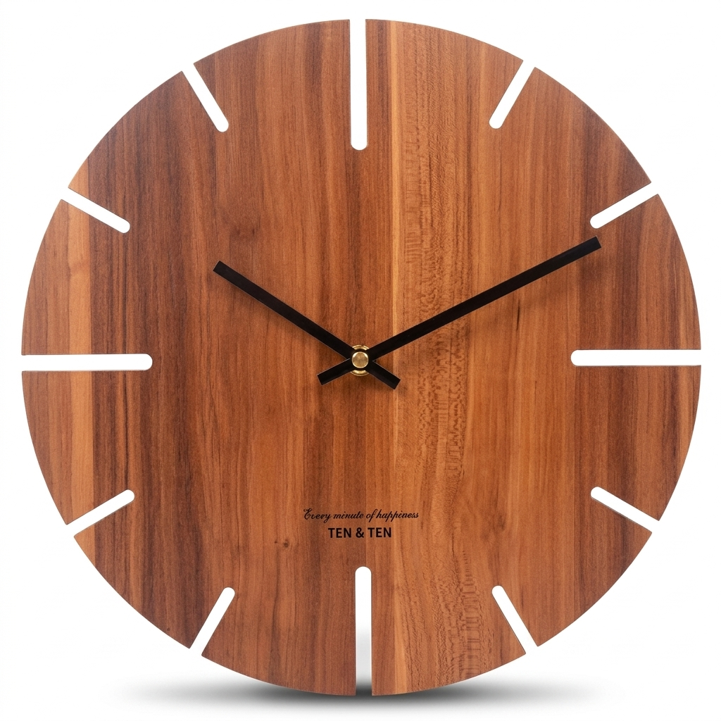 Horloge Murale Ronde Bois MDF 30cm 8 Modèles