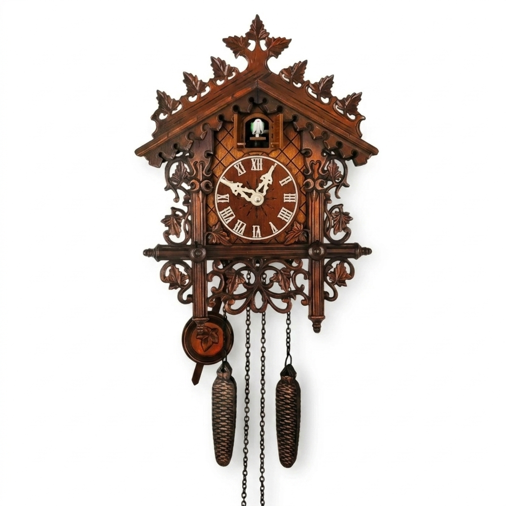 Horloge Murale Coucou Pendule Sonore — 2 Modèles