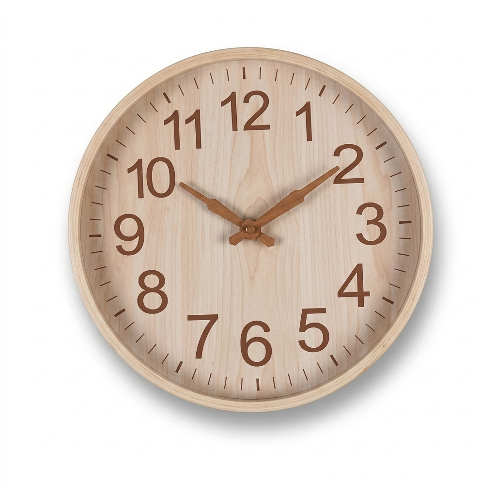 Horloge Murale Ronde Silencieuse 30,5 cm — 3 Modèles