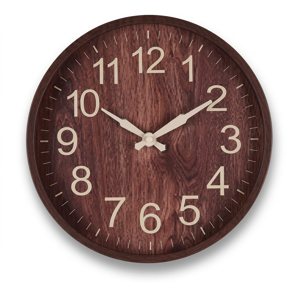 Horloge Murale Ronde Silencieuse 30,5 cm — 3 Modèles