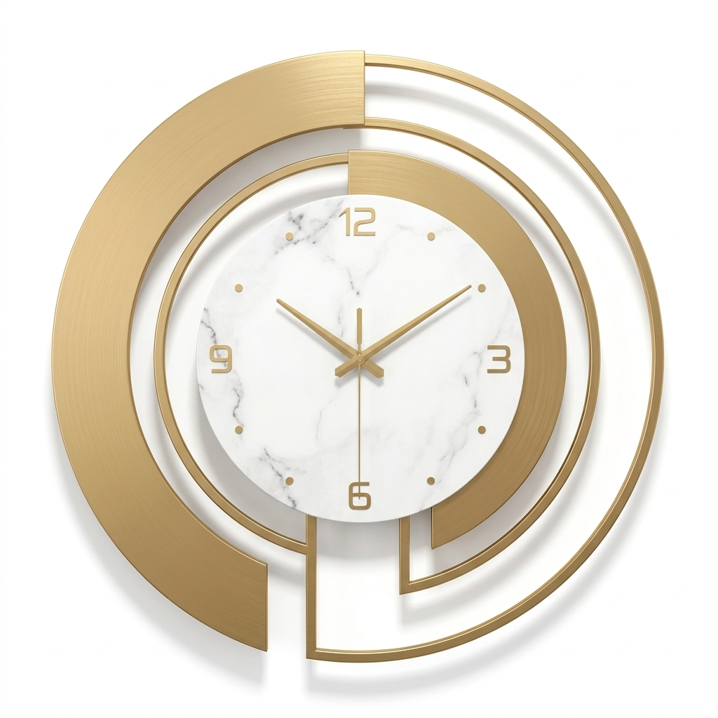 Horloge Murale Design Métal Silencieuse – 45 cm – 4 Modèles