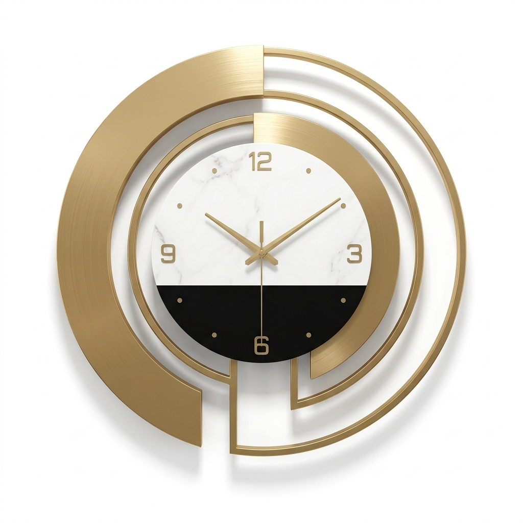 Horloge Murale Design Métal Silencieuse – 45 cm – 4 Modèles