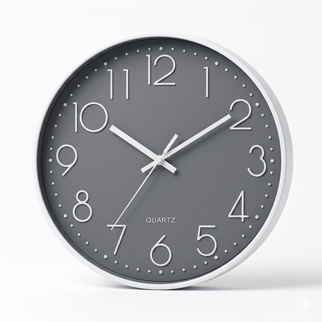 Horloge Murale Moderne Silencieuse 20 cm — 5 Modèles